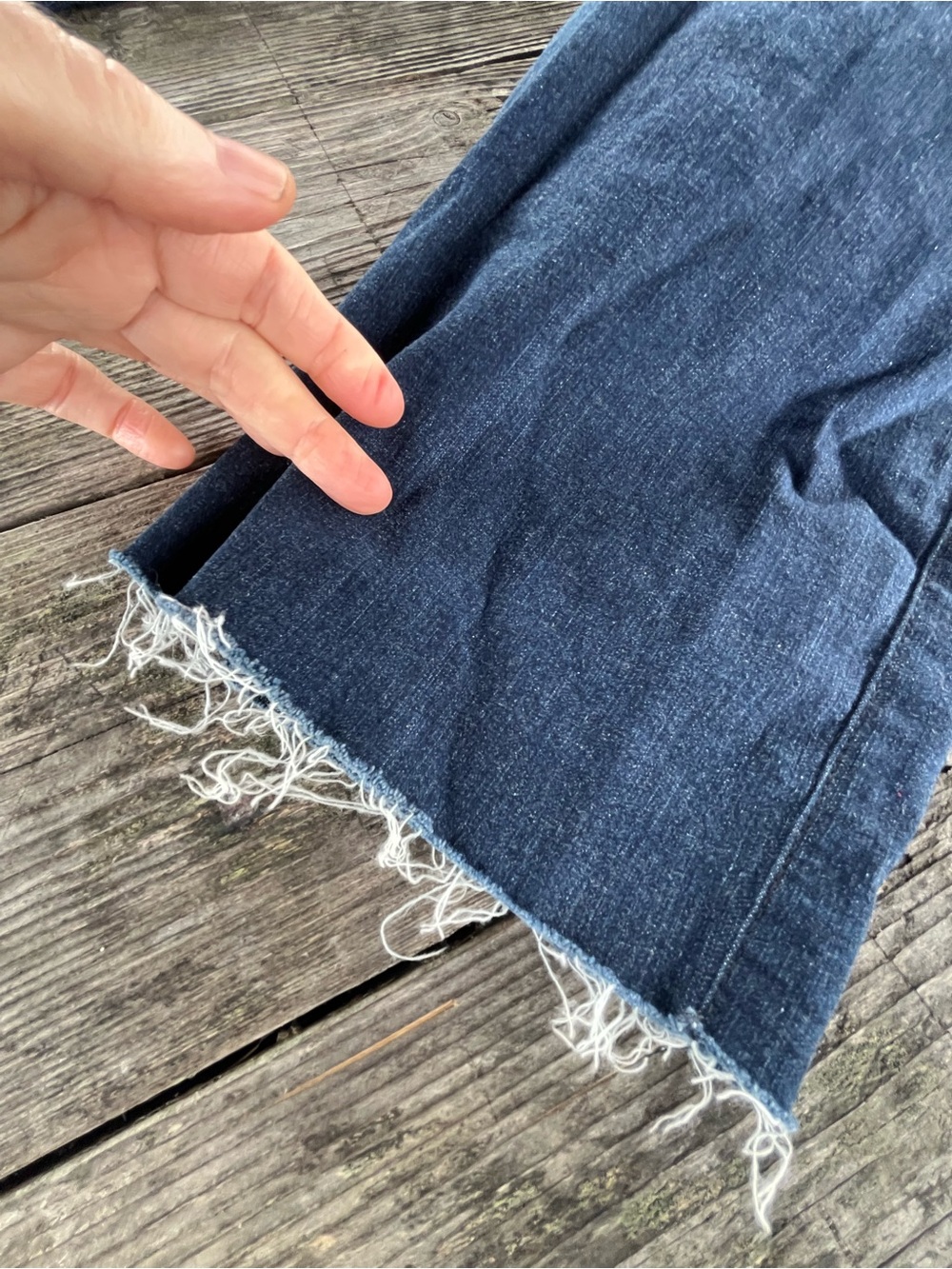 rag & bone sz 4Dark Blue Denim wide leg/zip pockets - Picture 2 of 9